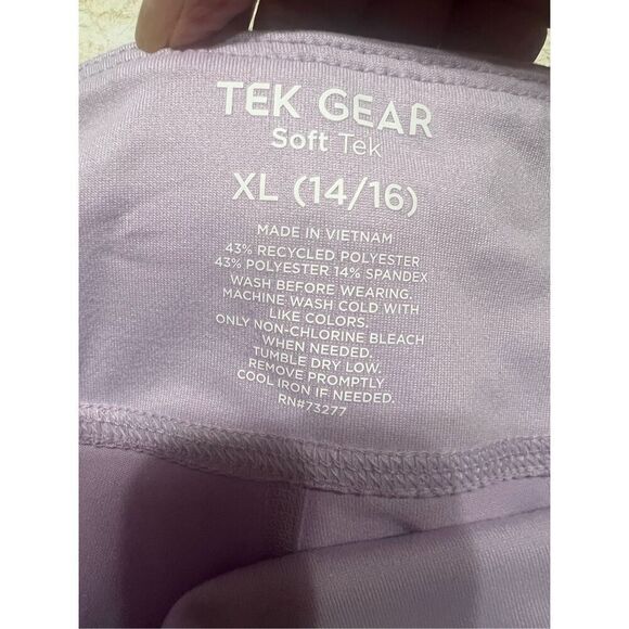 Tek Gear Girls  High Rise  Leggings Pastel Purple Sz 14/16 NWT - Picture 5 of 6